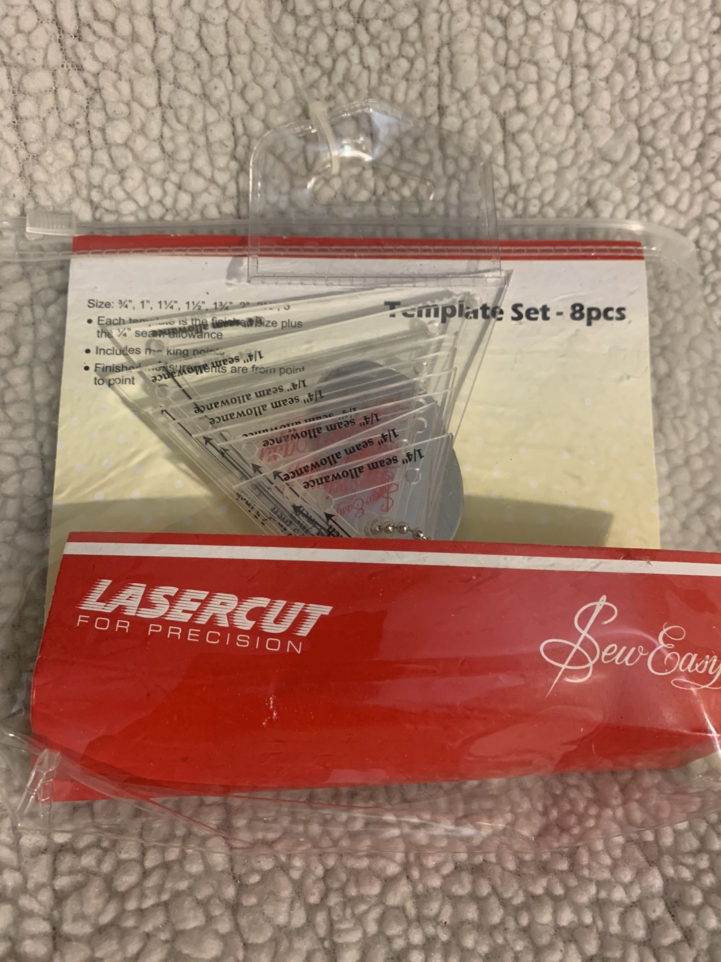 Easy Sew Mini Triangles 8pc Template Set w/ Marking Points