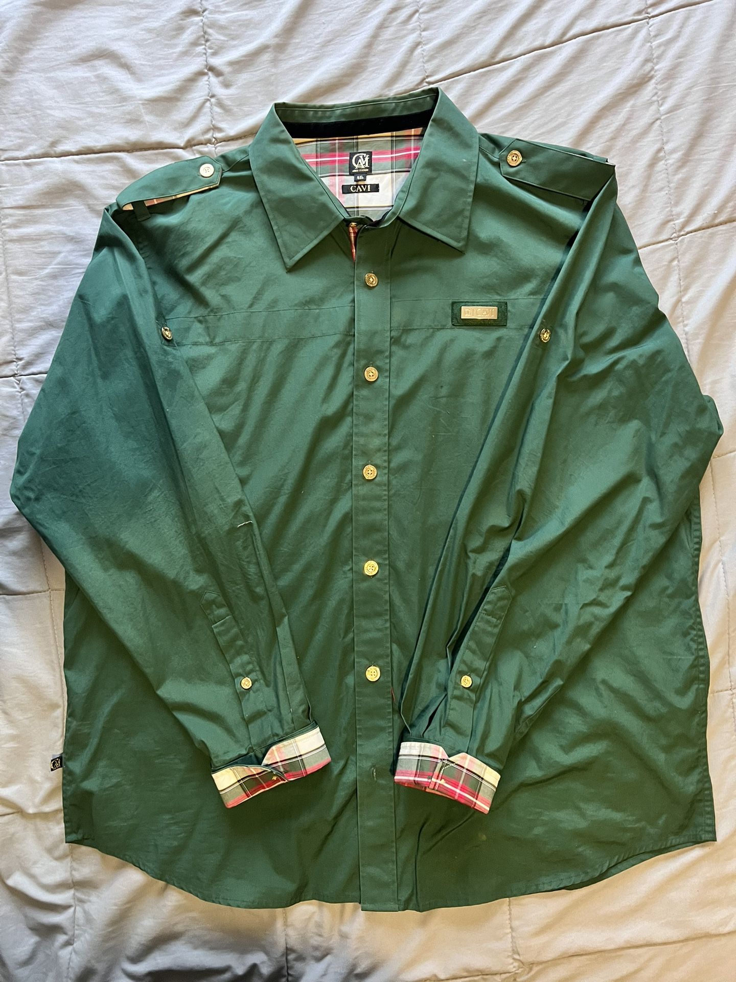CAVI MEN'S Premium button up LONG SLEEVE SHIRT SIZE 3XL