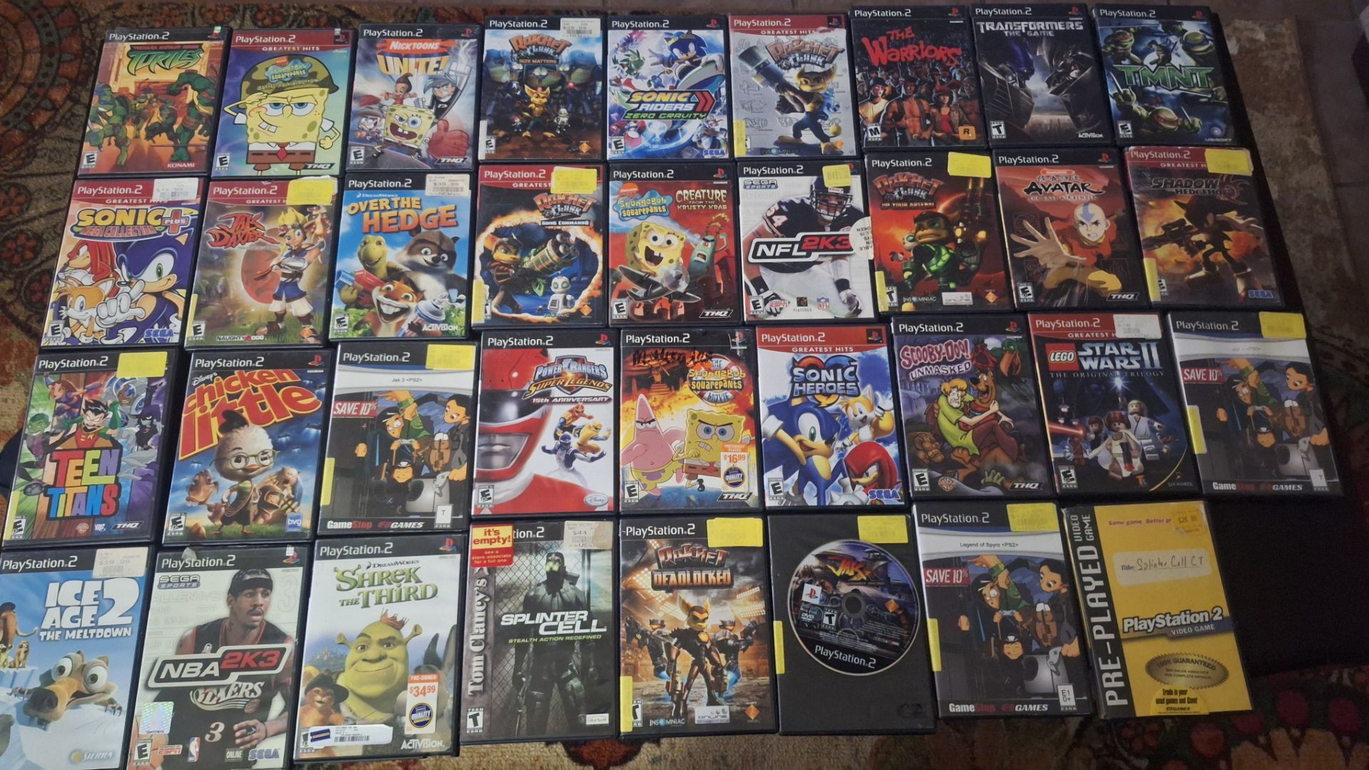 Lot of 31 PS2 games
