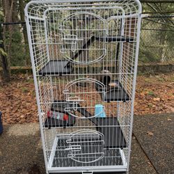 CAGE- Large Multi-Level Pet Cage – Perfect for Birds, Ferrets, Squirrels, or Small/Medium Pets