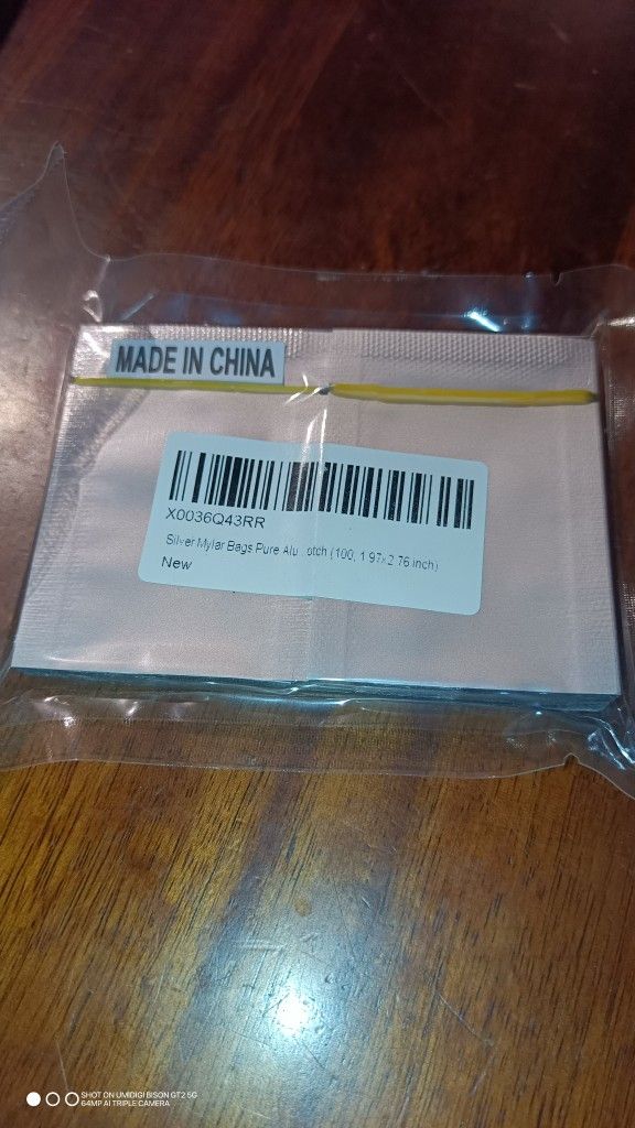 100 1.9x2.76" Mylar Sample Bags