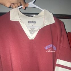New York Brooklyn Red Polo Jersey