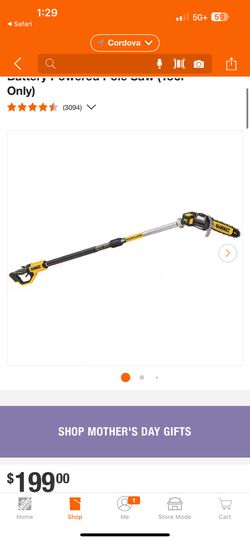 DEWALT 20V MAX 8in. Brushless Cordless Battery Powered Pole Saw (Tool Only)