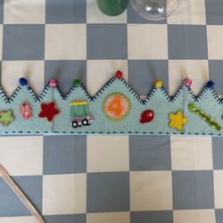 Bluey 4th Birthday Felt Crown 