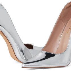 Elisabet Tang Women Pumps 12cm/4.7 Inch Stiletto Heels Pumps Pointed Toe Patent Leather Slip On High Heel Evening Party Dress Shoes