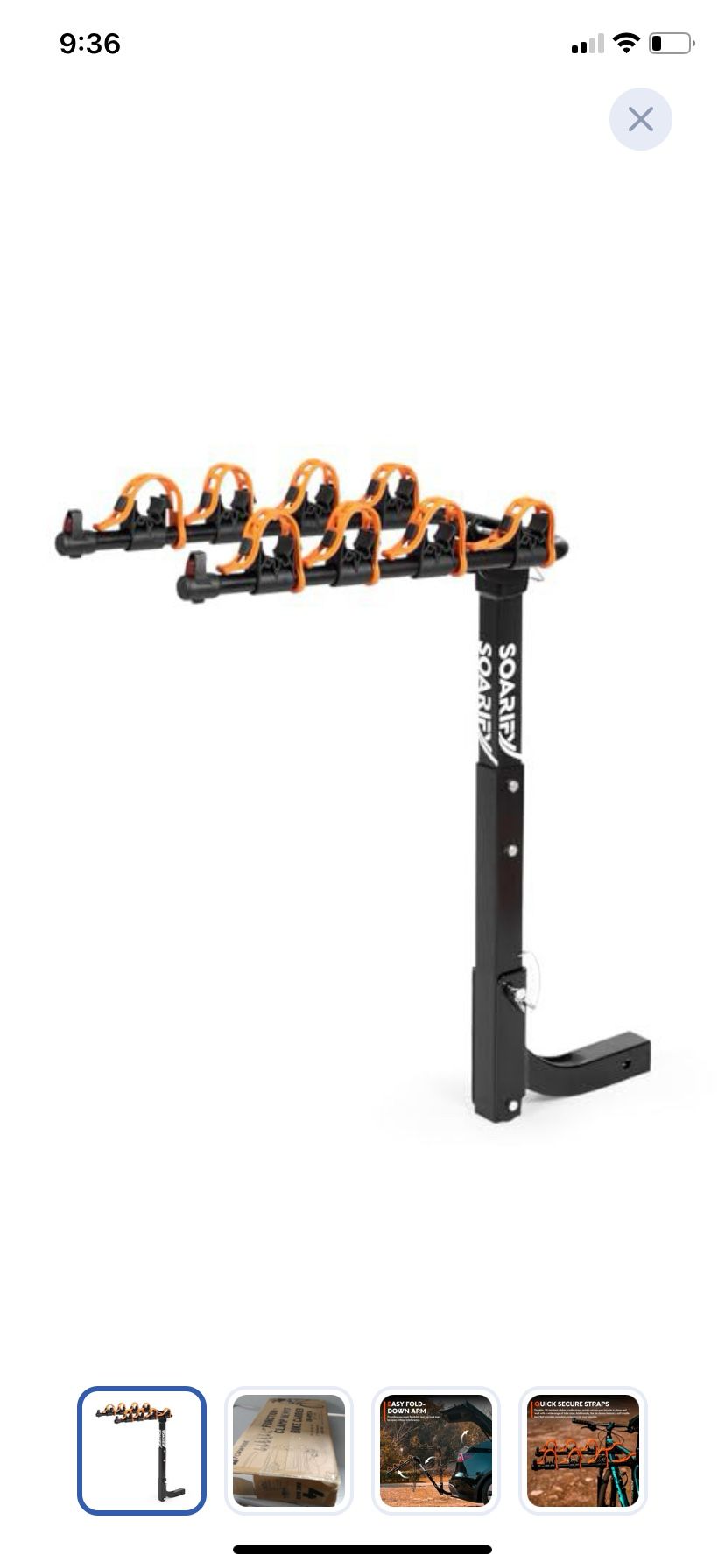 Soarify Hitch Mounted Bike Rack