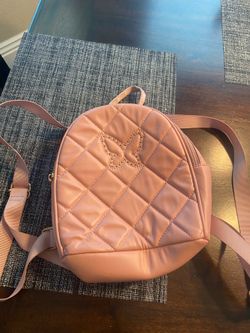 Girls pink backpack purse