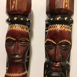 Male & Female Jamaican Statues