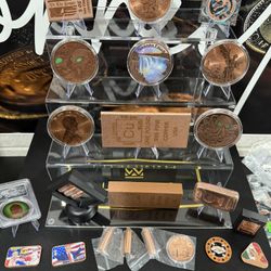 Beautiful Collection Of .999 Fine Copper, Variety Of Different Weights, And Designs, Graded And Colorized Copper