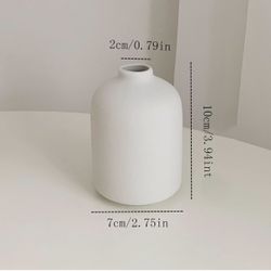 6 PcsVase Decor Flowers Hydroponic Vases Dry Flower Bouquets Ceramic Vases Bedroom Living Room Desktop Home Decoration white Flower Vases Flower Vases