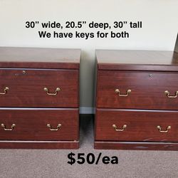 2 drawer lateral wood files (2 available)