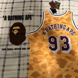 Bape X Mitchell & Ness Lakers Jersey 