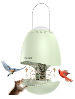 Smart Spinning Squirrel Proof Bird Feeder for Outdoor Hanging