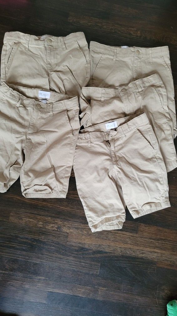 Size 6x/7 Girls Khaki Uniform Shorts
