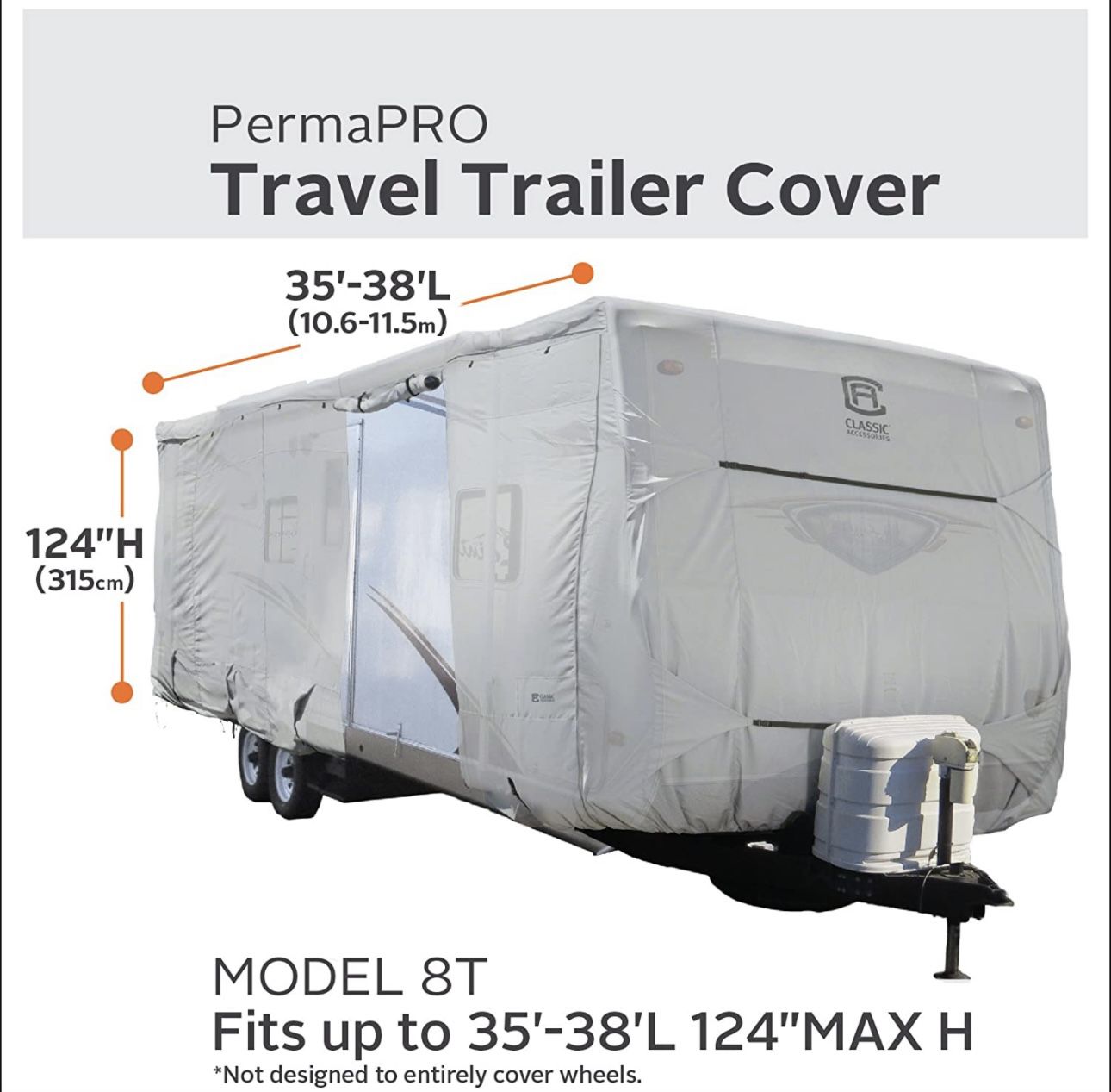 PermaPro Travel Trailer Cover 35 - 38 Ft Long