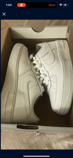 White Air Force Ones Size 4y