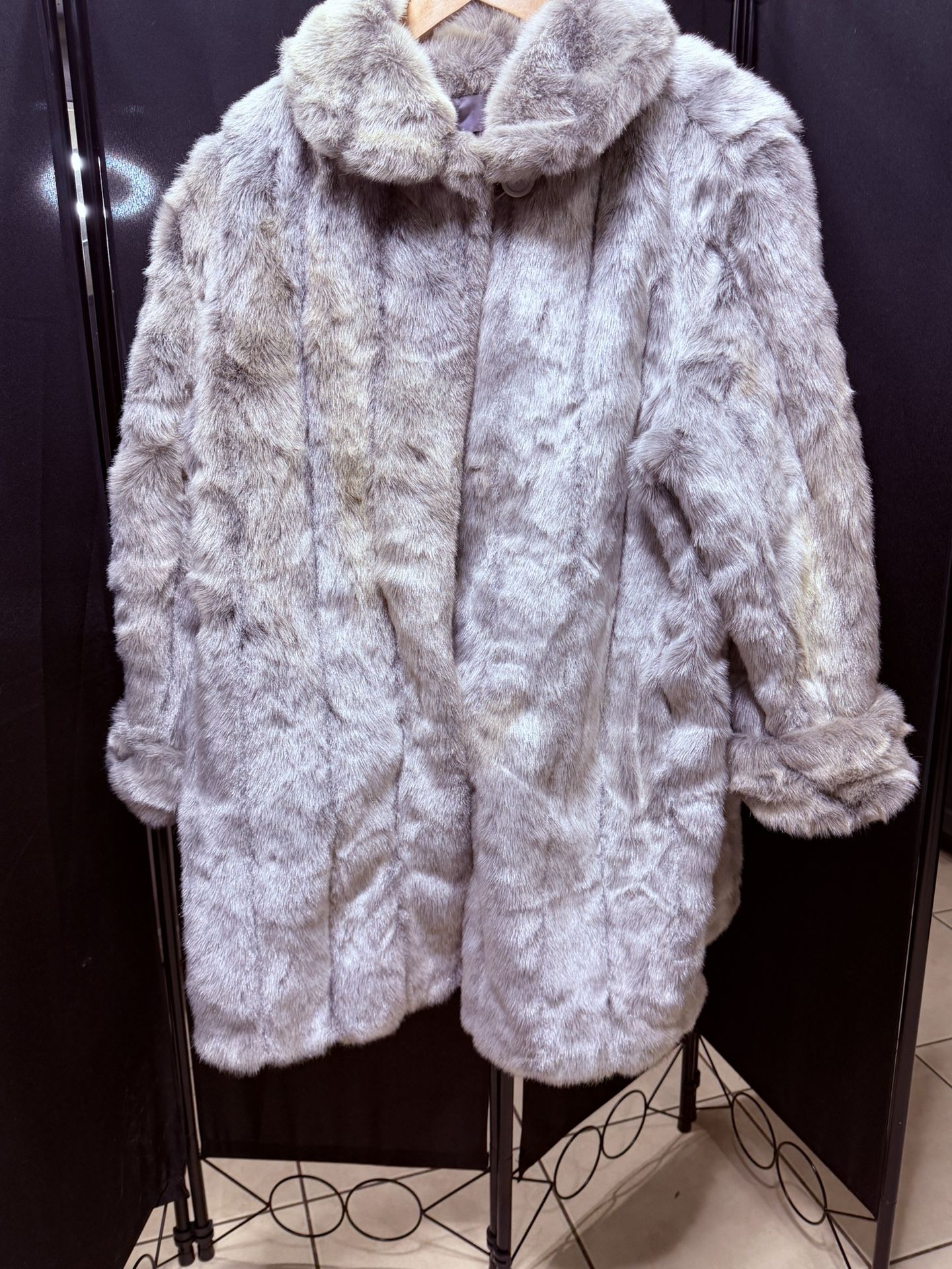 Dennis Basso Faux Dir Coat
