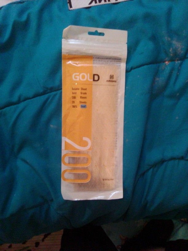 Gold Gelatin Sheet