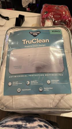 KING SIZE MATTRESS PAD WHITE