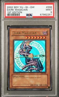 Yugioh 2002 Dark Magician 1st Ed SDY-006 PSA 9 Ultra Rare Foil