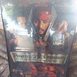 Pirates of the Carribean poster w frame