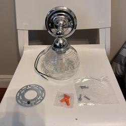 New Silver Wall Lamp Whit 💡 ( Only One / Hardwired) 