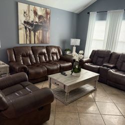 Sofás Reclinables 3 Piezas 