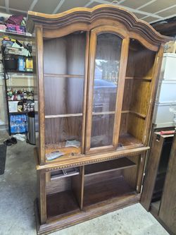 Vintage solid wood hutch