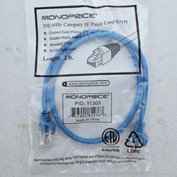 Cat5e Patch Cables - 2'