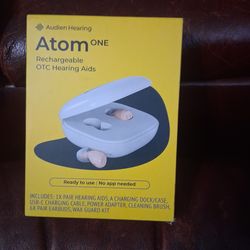 Atom one OTC rechargeable hearing aids