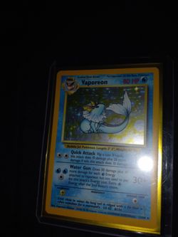 Vaporion Pokemon Cards