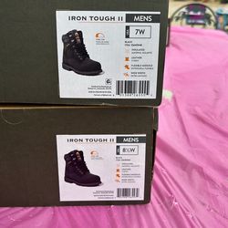 Brahma work boots size 7w and 8 1/2w