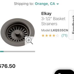 ELKAY Sink Drain 