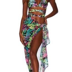 Neon Palm Sarong (XL) – Beach Riot ($58 Retail)