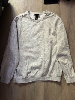 Men’s Gray H&M Relaxed Fit Pullover Sweatshirt