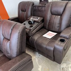 FREE DELIVERY RECLINING COUCH AND LOVESEAT