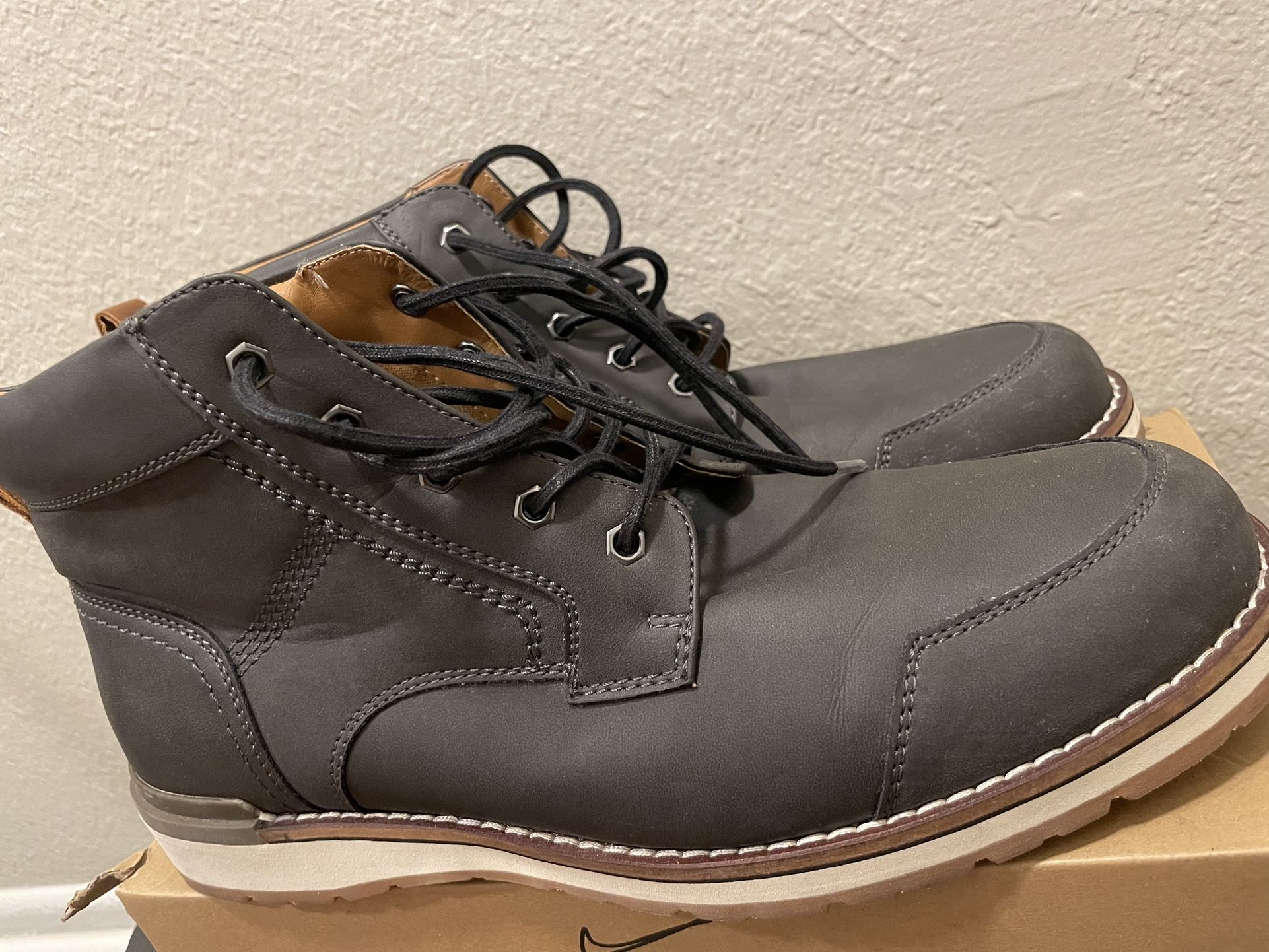 Men's Jeffrey Combat Boots - Goodfellow & Co Brown 11 1/2