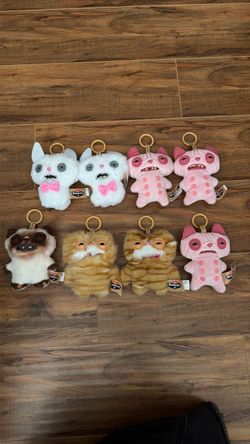 fuggler alley cat plush keychains
