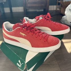 Puma Suede Red Men Size 10