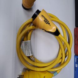 Marinco Eel Shorepower Cord For Boat Camper Generator Extension Power Cord + Adaptor