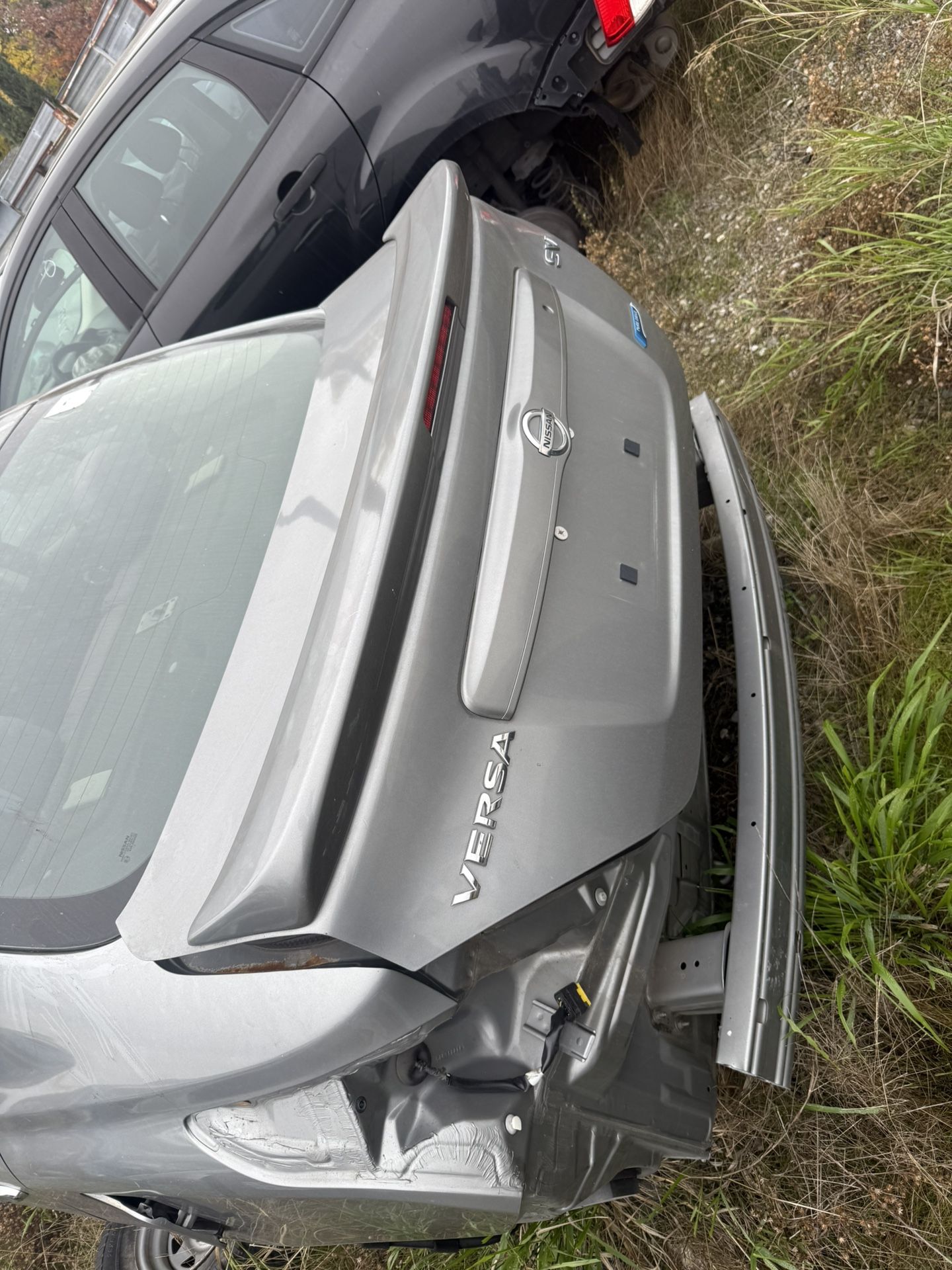 Trunk Lid 2013 Nissan Versa Gray W Spoiler