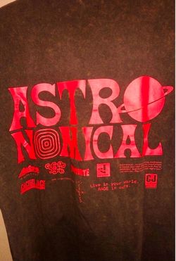 Cactus Jack Astronomical by Travis Scott World Event Tshirt Tee M Mens Fashion Black