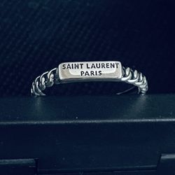 Saint Laurent - Paris .925 Adjustable Ring - Sterling Silver
