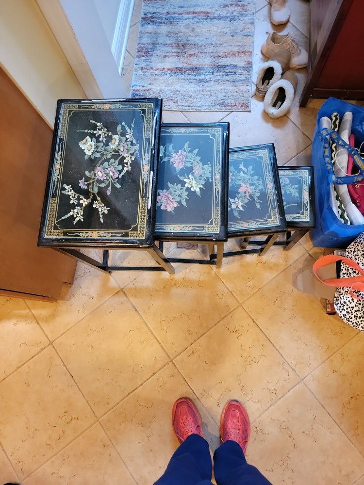 Vintage China Nesting Tables