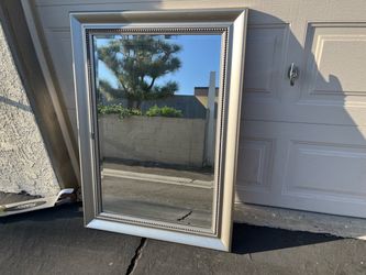 Silver Frame Wall Mirror
