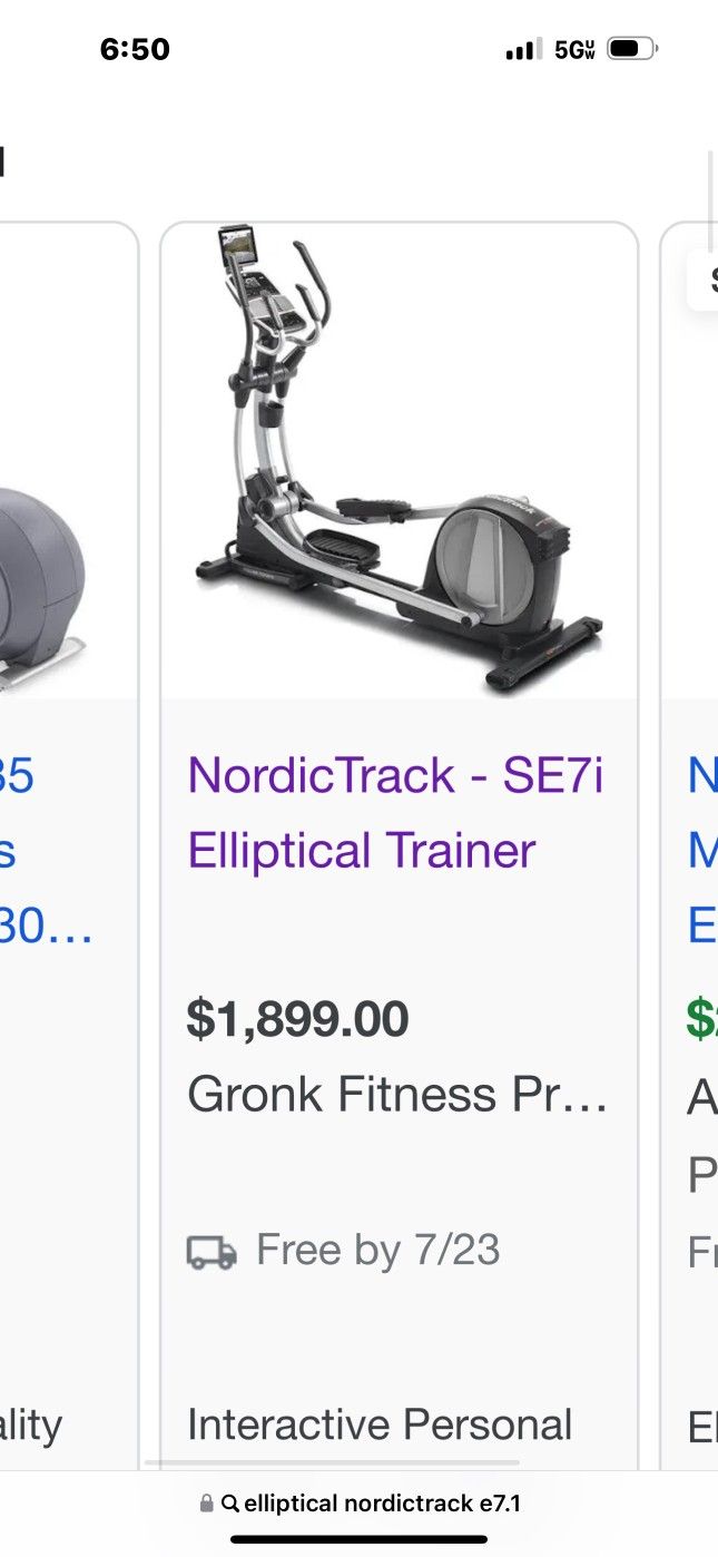 Nordictrack Elliptical Trainer