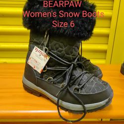 Bearpaw Women's Winter Snow Boots Size 6