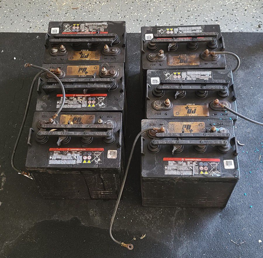 Used Golf Cart Batteries 8v Each One