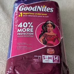 GoodNites® Girls NightTime Underwear S-M.  ( 14 Count