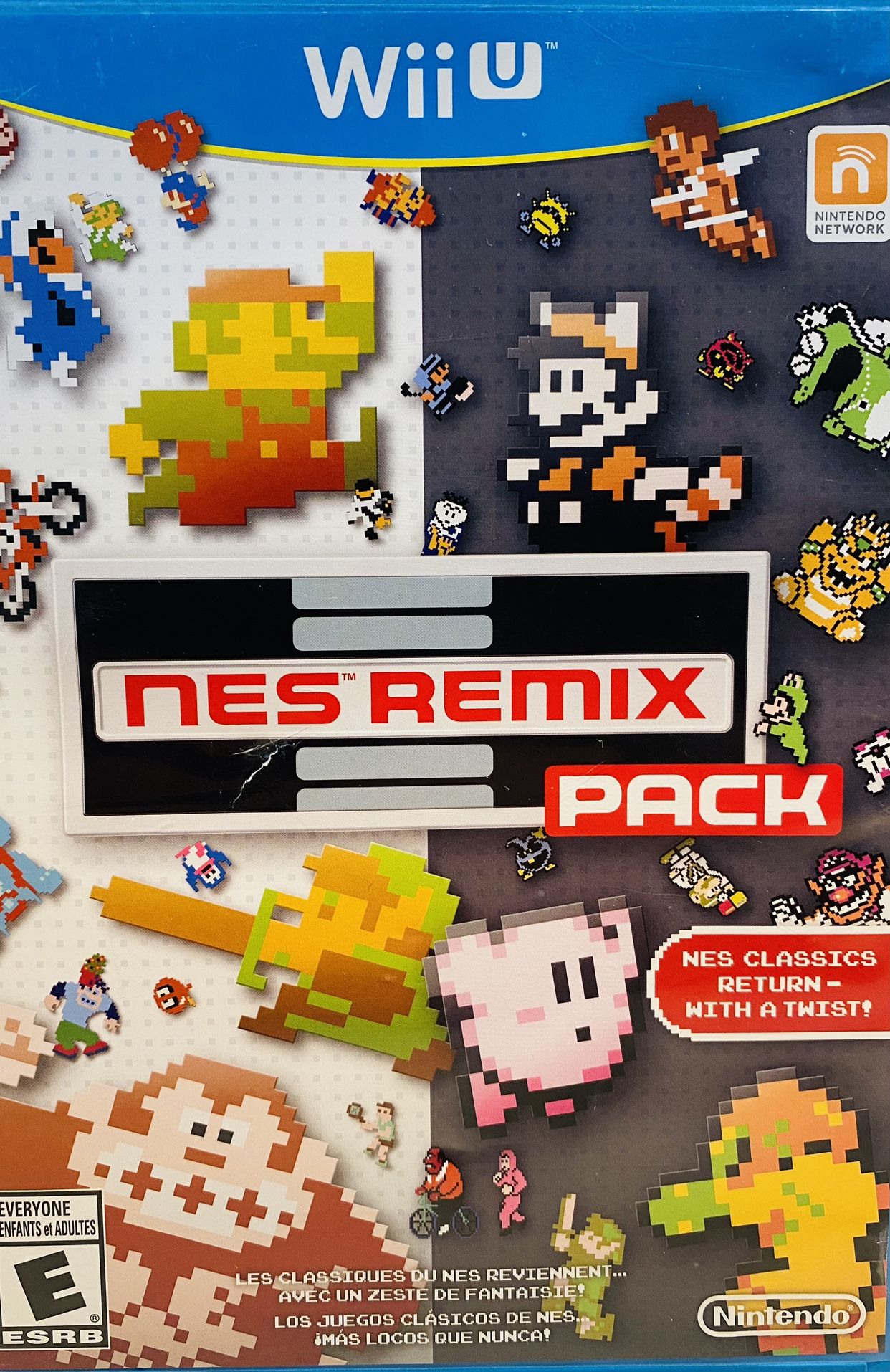 NES Remix Pack Nintendo Wii U Complete CIB Tested Working Mint Disc